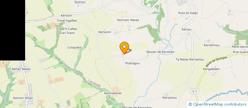 localisation de l'entreprise MADAME FRANCOISE POUDELET  LANDUDAL