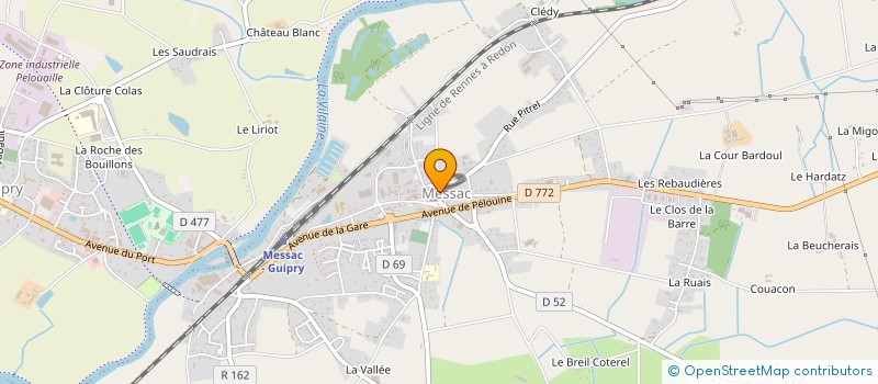 localisation de l'entreprise MADAME FRANCOISE POUGEAS à GUIPRY-MESSAC