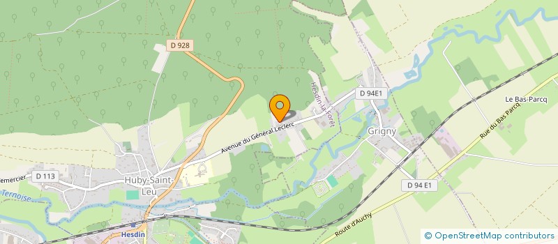 localisation de l'entreprise MADAME FRANCOISE POUILLY  HUBY-SAINT-LEU