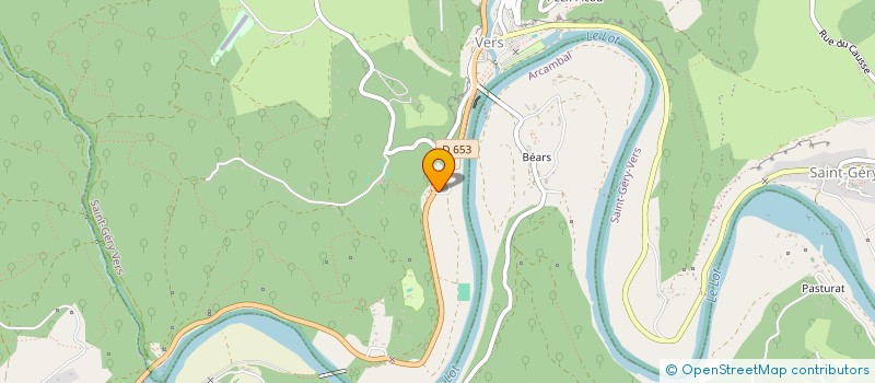 localisation de l'entreprise MADAME FRANCOISE POUPART  SAINT-CIRQ-LAPOPIE