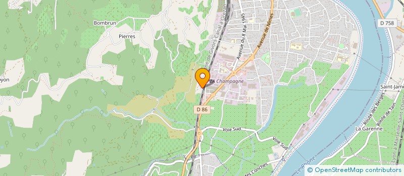 localisation de l'entreprise MADAME FRANCOISE POURRET à TOURNON-SUR-RHONE