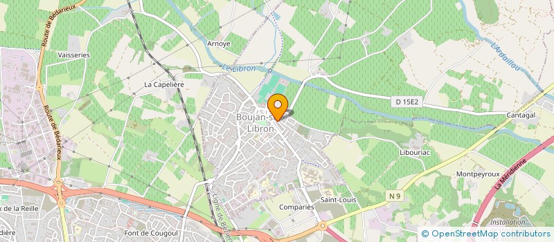 localisation de l'entreprise MADAME FRANCOISE POUVATCHY  BOUJAN-SUR-LIBRON