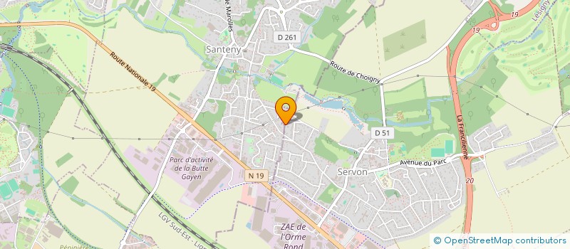 localisation de l'entreprise MADAME FRANCOISE POUYET  SERVON