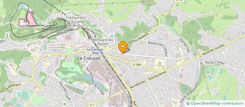 localisation de l'entreprise MADAME FRANCOISE PRADON à LE CREUSOT