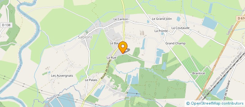 localisation de l'entreprise MADAME FRANCOISE PREVOT  SABLONS