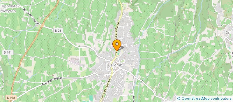 localisation de l'entreprise MADAME FRANCOISE PROAL  CAROMB
