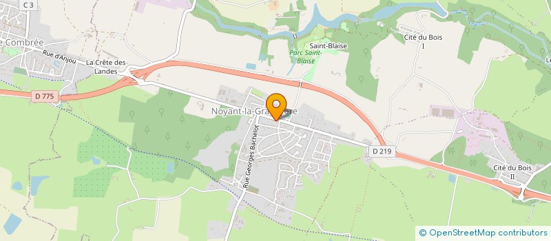 localisation de l'entreprise MADAME FRANCOISE PROD'HOMME  SEGRE-EN-ANJOU BLEU