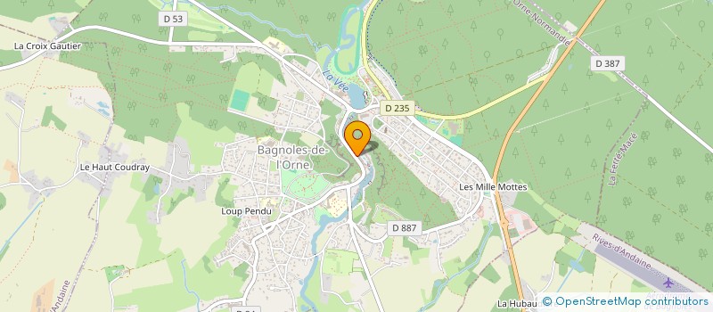 localisation de l'entreprise MADAME FRANCOISE PROT à BAGNOLES-DE-L'ORNE-NORMANDIE