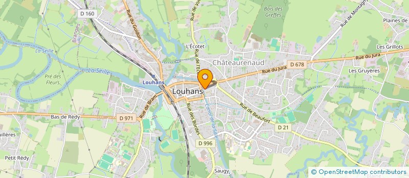 localisation de l'entreprise MADAME FRANCOISE PROTET à LOUHANS