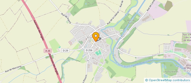 localisation de l'entreprise MADAME FRANCOISE PROUENIER  NOYELLES-SUR-ESCAUT