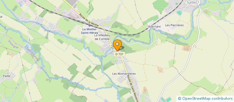 localisation de l'entreprise MADAME FRANCOISE PROUST  LA MOTHE-SAINT-HERAY