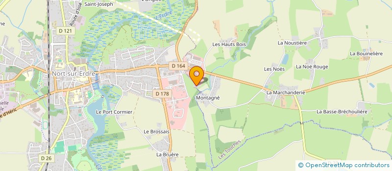 localisation de l'entreprise MADAME FRANCOISE PROVOST  NORT-SUR-ERDRE