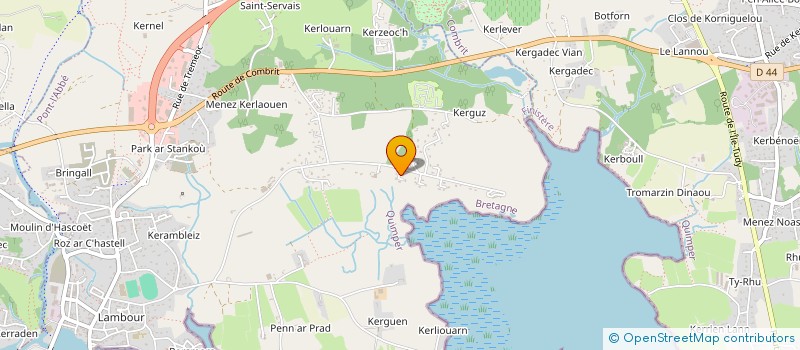 localisation de l'entreprise MADAME FRANCOISE QUEINNEC  PONT-L'ABBE