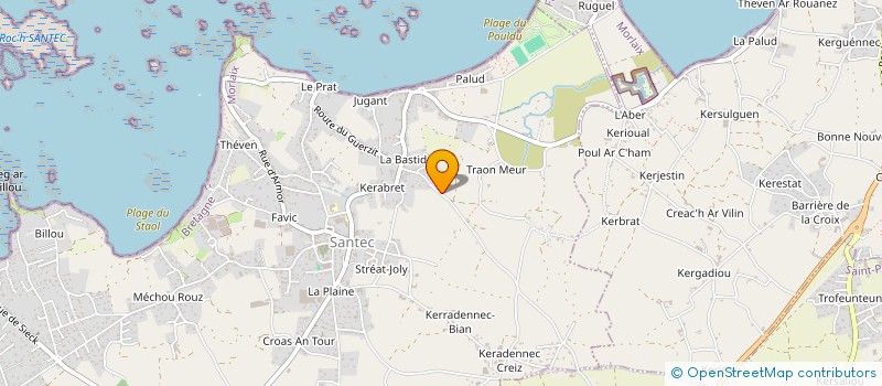 localisation de l'entreprise MADAME FRANCOISE QUEMENER  SANTEC