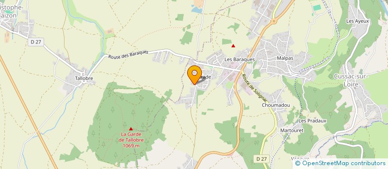localisation de l'entreprise MADAME FRANCOISE RAFFIER à CUSSAC-SUR-LOIRE