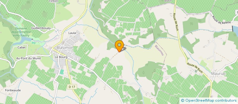 localisation de l'entreprise MADAME FRANCOISE RAGOUTON  SAUVETERRE-DE-GUYENNE