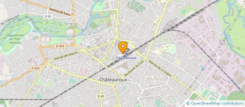 localisation de l'entreprise MADAME FRANCOISE RAPAZ à CHATEAUROUX