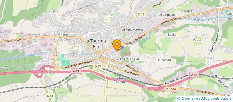 localisation de l'entreprise MADAME FRANCOISE RAYNAUD  LA TOUR-DU-PIN