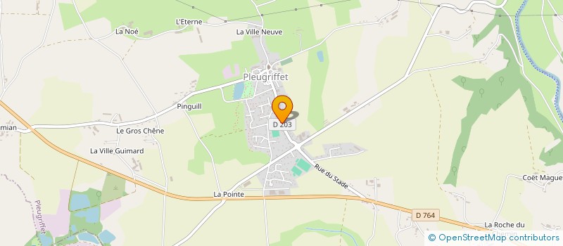 localisation de l'entreprise MADAME FRANCOISE REGNIER  PLEUGRIFFET