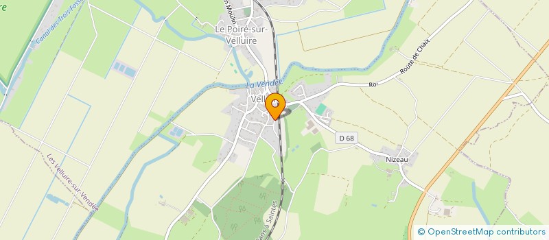 localisation de l'entreprise MADAME FRANCOISE RENAUD  LES VELLUIRE-SUR-VENDEE