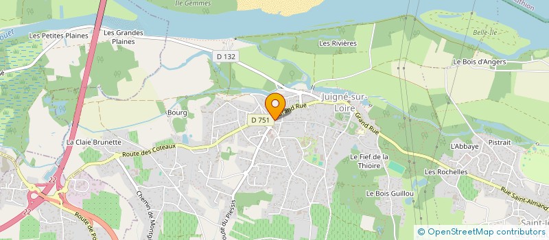 localisation de l'entreprise MADAME FRANCOISE RENAUDINEAU à LES GARENNES SUR LOIRE