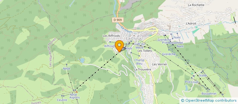 localisation de l'entreprise MADAME FRANCOISE RENAULT à LA CLUSAZ