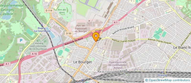 localisation de l'entreprise MADAME FRANCOISE REVELLAT  LE BOURGET