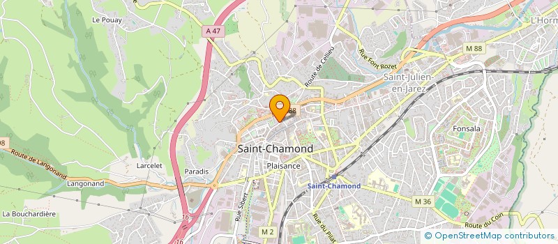localisation de l'entreprise MADAME FRANCOISE REVILLON à SAINT-CHAMOND
