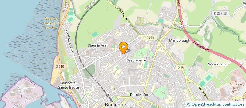 localisation de l'entreprise MADAME FRANCOISE RICHARD  BOULOGNE-SUR-MER