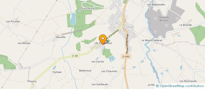 localisation de l'entreprise MADAME FRANCOISE RIGAUD à CLUIS