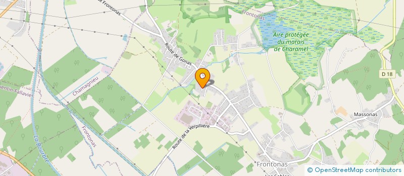 localisation de l'entreprise MADAME FRANCOISE RIGAUD-MODELIN  FRONTONAS