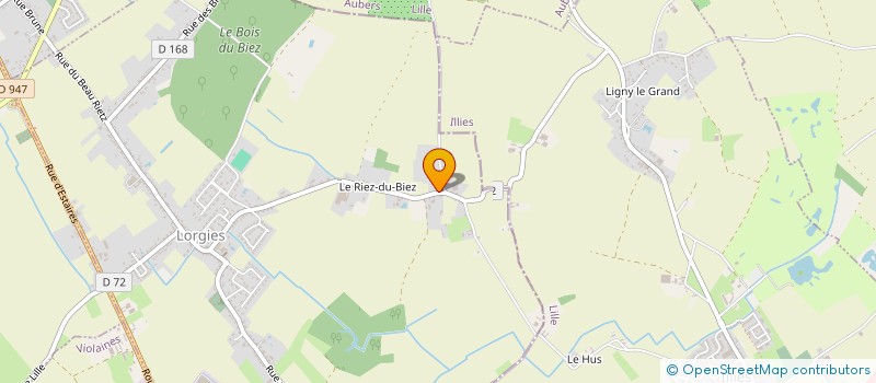 localisation de l'entreprise MADAME FRANCOISE RIGAUT  LORGIES