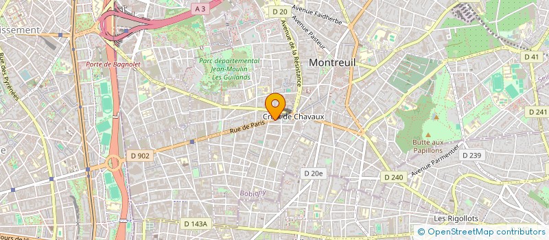 localisation de l'entreprise MADAME FRANCOISE RIGNAULT à MONTREUIL