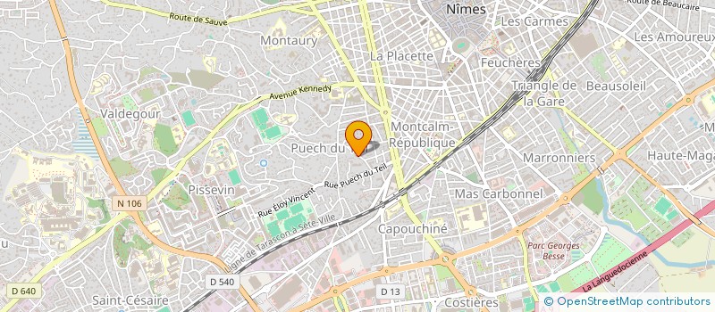 localisation de l'entreprise MADAME FRANCOISE RIMBAUD  NIMES