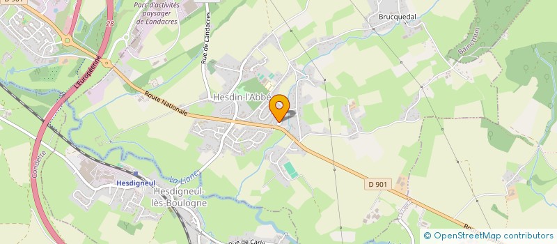 localisation de l'entreprise MADAME FRANCOISE RISBOURG  HESDIN-L'ABBE