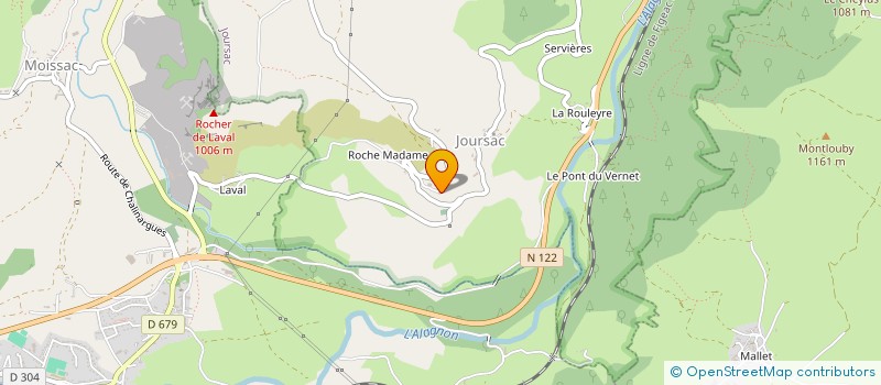 localisation de l'entreprise MADAME FRANCOISE RIVIERE à JOURSAC