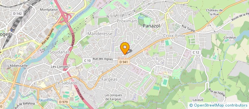 localisation de l'entreprise MADAME FRANCOISE ROBERT à PANAZOL