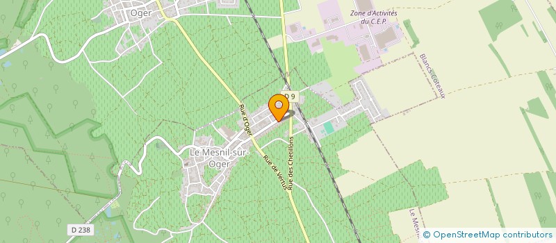 localisation de l'entreprise MADAME FRANCOISE ROBINET  LE MESNIL-SUR-OGER