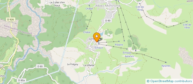 localisation de l'entreprise MADAME FRANCOISE ROCHE à ALBIEZ-MONTROND