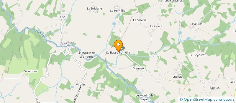 localisation de l'entreprise MADAME FRANCOISE ROGER à SAINT-BONNET-BRIANCE