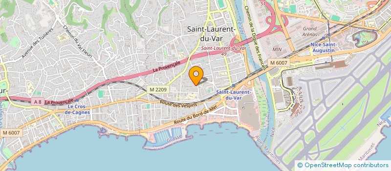 localisation de l'entreprise MADAME FRANCOISE ROHNER à SAINT-LAURENT-DU-VAR