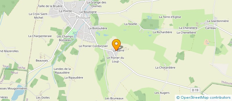 localisation de l'entreprise MADAME FRANCOISE ROULLET à THILOUZE