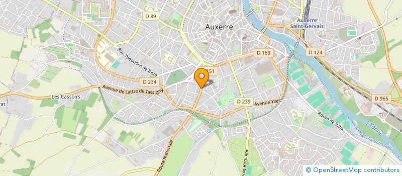 localisation de l'entreprise MADAME FRANCOISE ROUSSEAU à AUXERRE