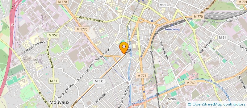 localisation de l'entreprise MADAME FRANCOISE ROUSSEL  TOURCOING