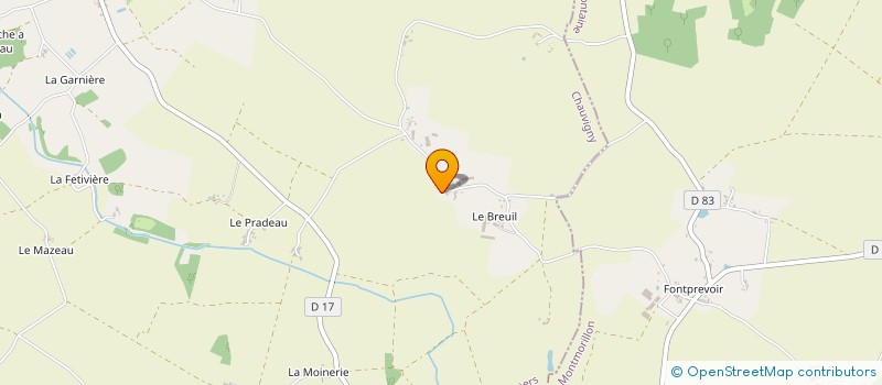 localisation de l'entreprise MADAME FRANCOISE ROY  CHAUVIGNY