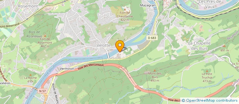 localisation de l'entreprise MADAME FRANCOISE RUFFIN à BESANCON