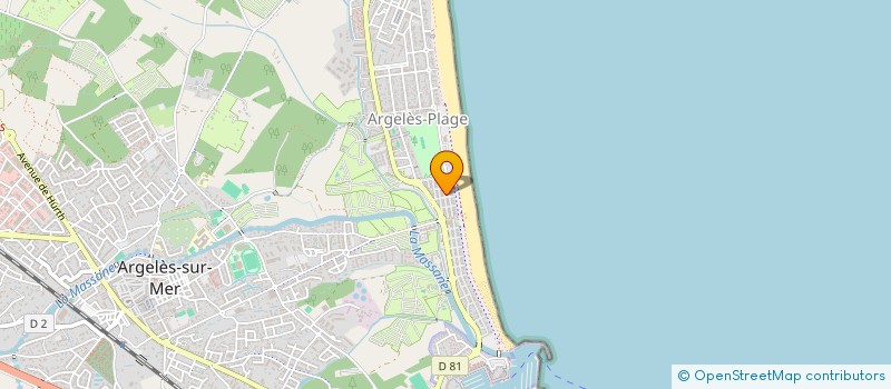 localisation de l'entreprise MADAME FRANCOISE SABATIER à ARGELES-SUR-MER