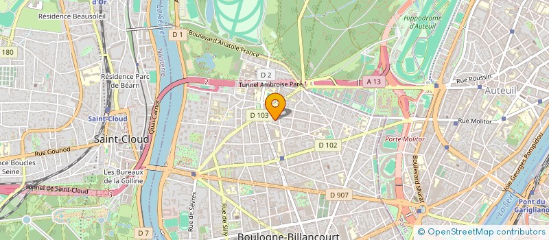 localisation de l'entreprise MADAME FRANCOISE SACUTO à BOULOGNE-BILLANCOURT