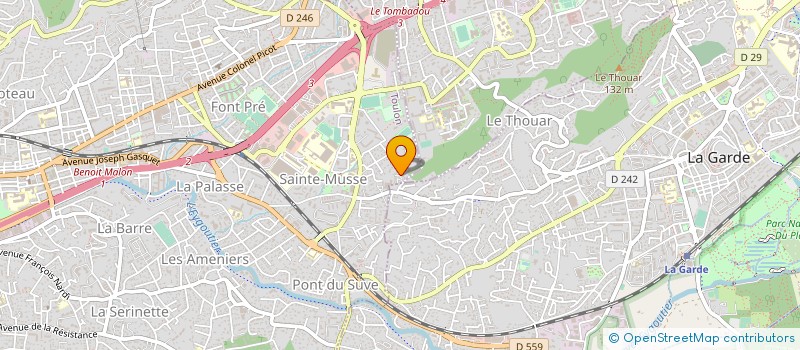 localisation de l'entreprise MADAME FRANCOISE SAGLIBENE à TOULON