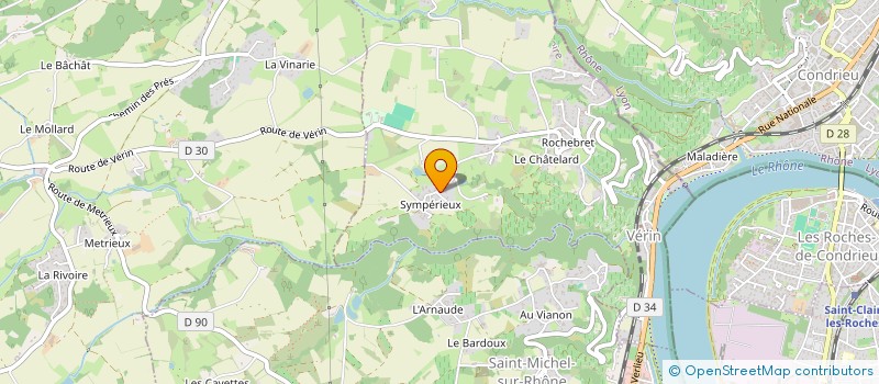 localisation de l'entreprise MADAME FRANCOISE SAGNIMORTE  VERIN